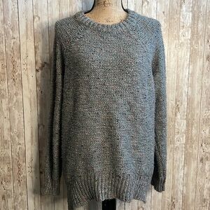 Mossimo Supply Co Grey Knit Oversized Sweater